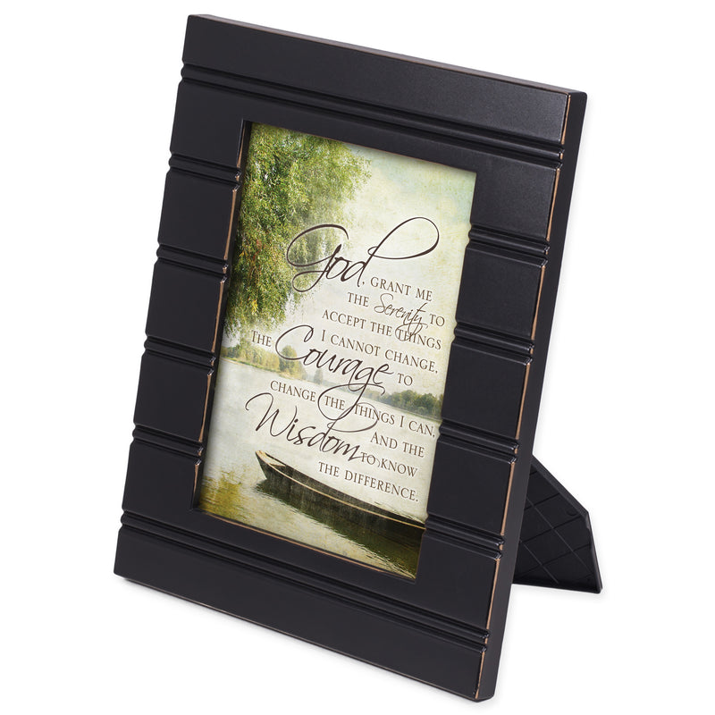 Serenity Black Beaded 8 x 10 Framed Art Plaque - Holds 5x7 Photo