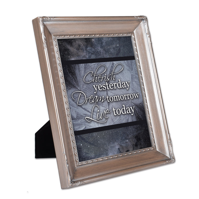 Dream Tomorrow Live Today Silver 8 x 10 Rope Frame