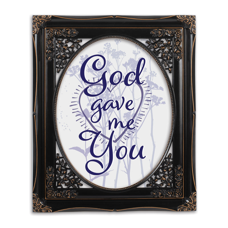 God Gave Me You Black 8 x 10 Photo Frame